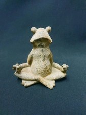 Grenouille zen fonte patine - grenouille,