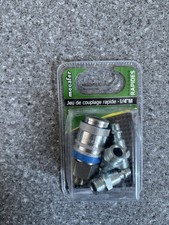 Mecafer 156430 Jeu de couplage rapide 1/4 m 3 inserts + 1 Coupleur universel