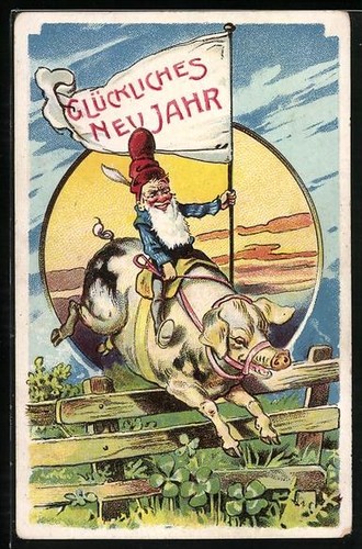 Carte postale artiste nain - postale,