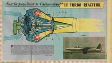 1957 DOCUMENT (ref CG  27)  AVION LE TURBO RéACTEUR