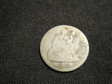 1860 Seated Liberty Dime- Rare