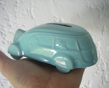 ancienne TIRELIRE à casser en céramique voiture streamline avant vw combi samba