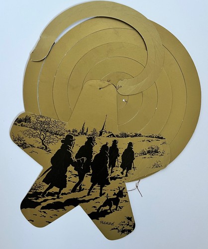 Herge carte voeux - herge,