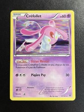 Carte Pokemon FR Créfollet 37/101 Holo Noir et Blanc Explosion Plasma Mint