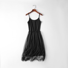 Femmes Tulle Slip Robe Maille