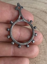 ANCIENNE GRANDE CROIX BASQUE EN ARGENT MODEL H.TEGUY CRUCIFIX SILVER CROSS