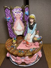Figurine boîte à musique Walt Disney World Cendrillon Music Box Collector Rare!