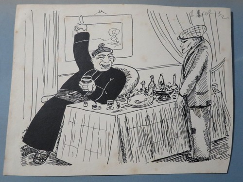 Dessin encre caricature - dessin,