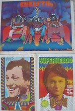 SUPERHEBDO N°45 poster psychédélique CHRISTIE CL FRANCOIS BELMONDO ZAPPA BARDOT