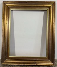 Cadre ancien doré 8F Vue