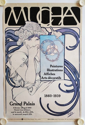 Affiche mucha 1980 - affiche, exposition