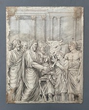 Dessin ancien, le sacrifice de