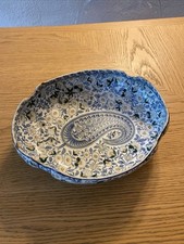 Plat Corbeille En céramique De Gien Décor Cachemire 