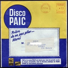 DISCO-PAIC - pochette publicitaire  + 3 disques souples 45 tours