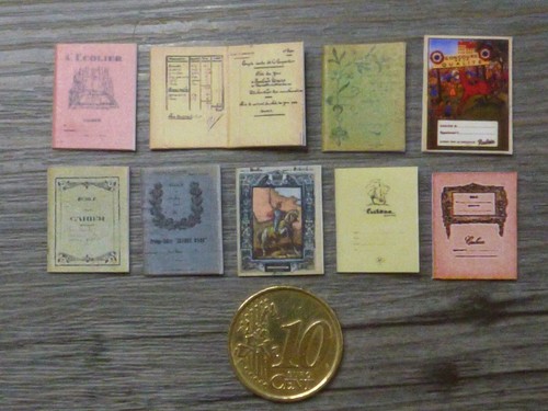 Lot cahiers miniatures - de,
