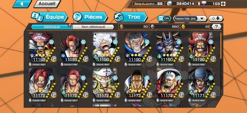 Compte one pièce bounty rush - one,