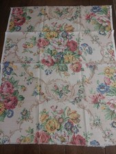 Coupon de tissu vintage lin