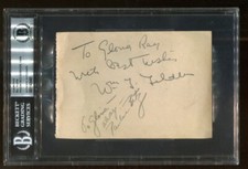 Bill Tilden Signed Album Page