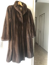 Magnifique Fourrure Vison Sauvage Naturel Manteau Long Schneider Saint Étienne