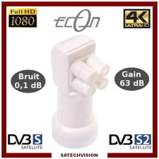 LNB Universel Quad 0,1 dB Gain