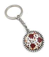 Porte-Clés Cercle Avec Fleurs