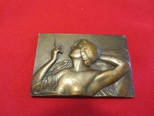 ANCIENNE PLAQUE EN BRONZE