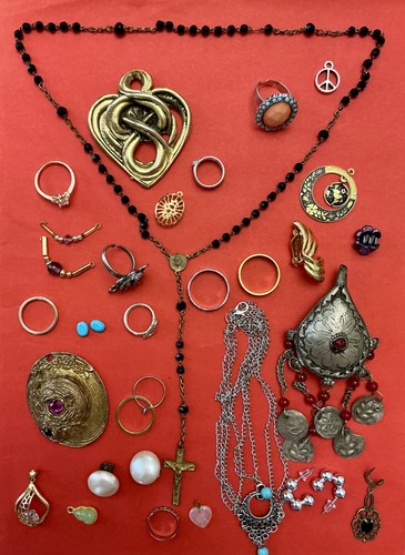 Lot bijoux vintage anciens - bijoux,