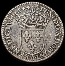 1/12 Ecu Louis XIV 1644 A
