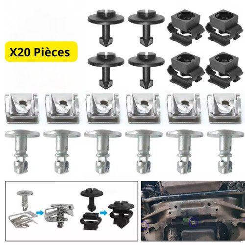 Kit réparation clips vis - kit,