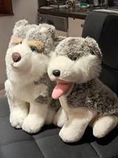 peluches  chiens husky