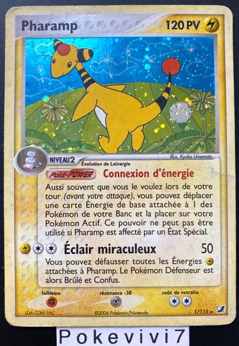 Carte pokemon pharamp - carte, 1/115