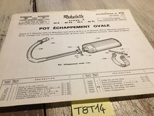 Motobécane Motoconfort mobylette 40 S TS L TL note technique pot ovale 476 70