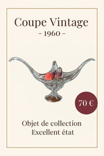 COUPE SUR PIED OU COMPOTIER EN VERRE PRESSE MOULE TRANSPARENT ART DE LA TABLE