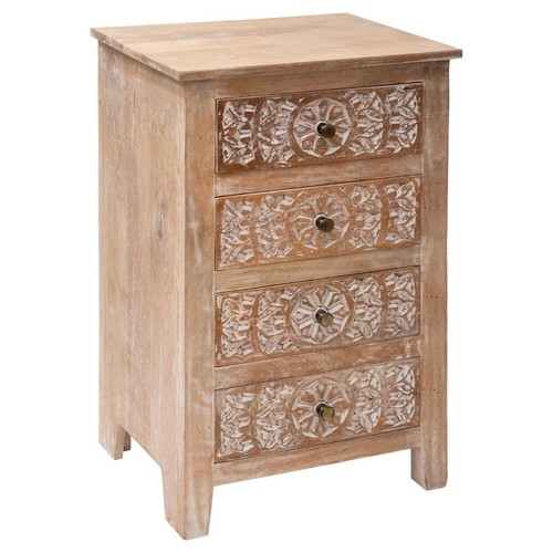 Chiffonnier tiroirs bois - chiffonnier,