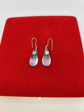 BOUCLES D'OREILLES ARGENT 925 ET PIERRE DE LUNE