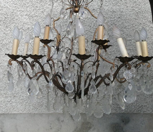 Ancien lustre pampilles - ancien,