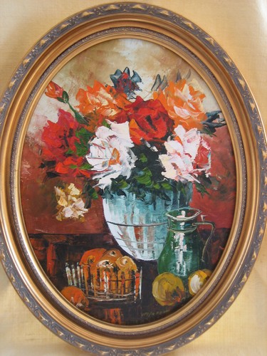 TABLEAU*MEDAILLON-BOUQUET