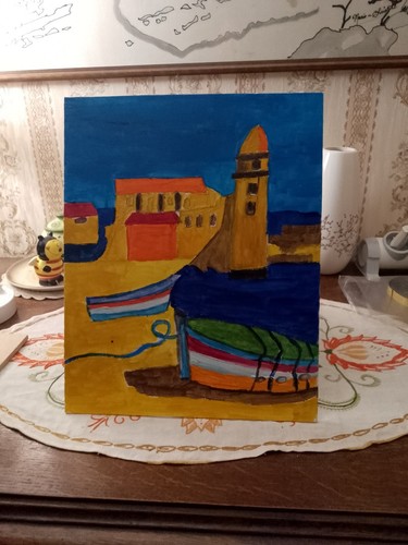 Huile collioure date et - ,