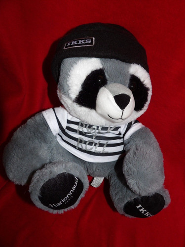 Peluche doudou raton laveur - raton,