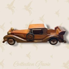 🚗 Voiture Ancienne de Collection en Bois – Style Années 30 –