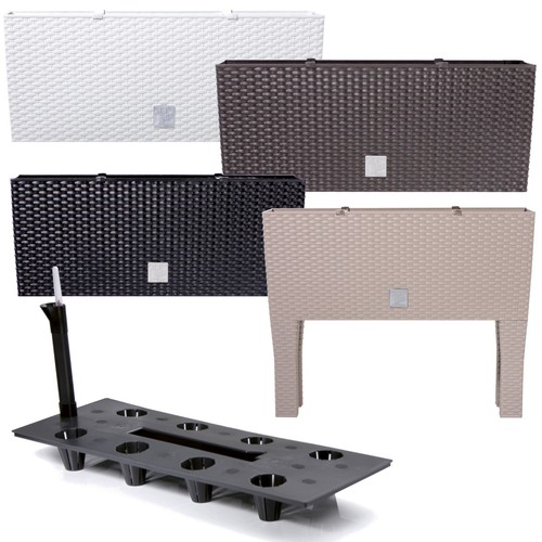 Rotin planteur pot fleur - planteur,