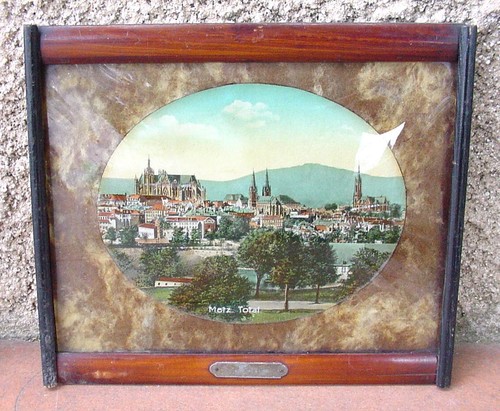 Metz carte postale sous verre - metz,