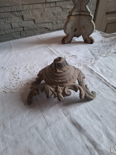 Base pied lampe ancien - de,