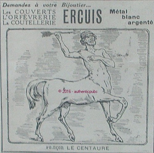 Publicite ercuis orfevrerie - publicite,