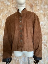Veste Courte En Daim Marron Coel 42
