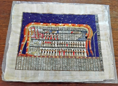 Peinture sur papyrus - -, déesse