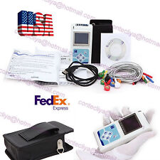 TLC5000 12-Channel 24H Dynamic Holter ECG OLED PC analyse synchro, CONTEC