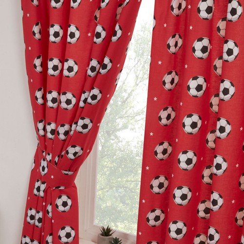 Football rouge rideaux - rouge,