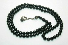 Chapelet islamique de corail noir Yusr 99 chapelet corail noir Tasbih islamiq...
