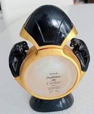 Magnifique Flacon Vide Vintage Cartier Parfum De Toilette Panthère Hauteur 10 Cm